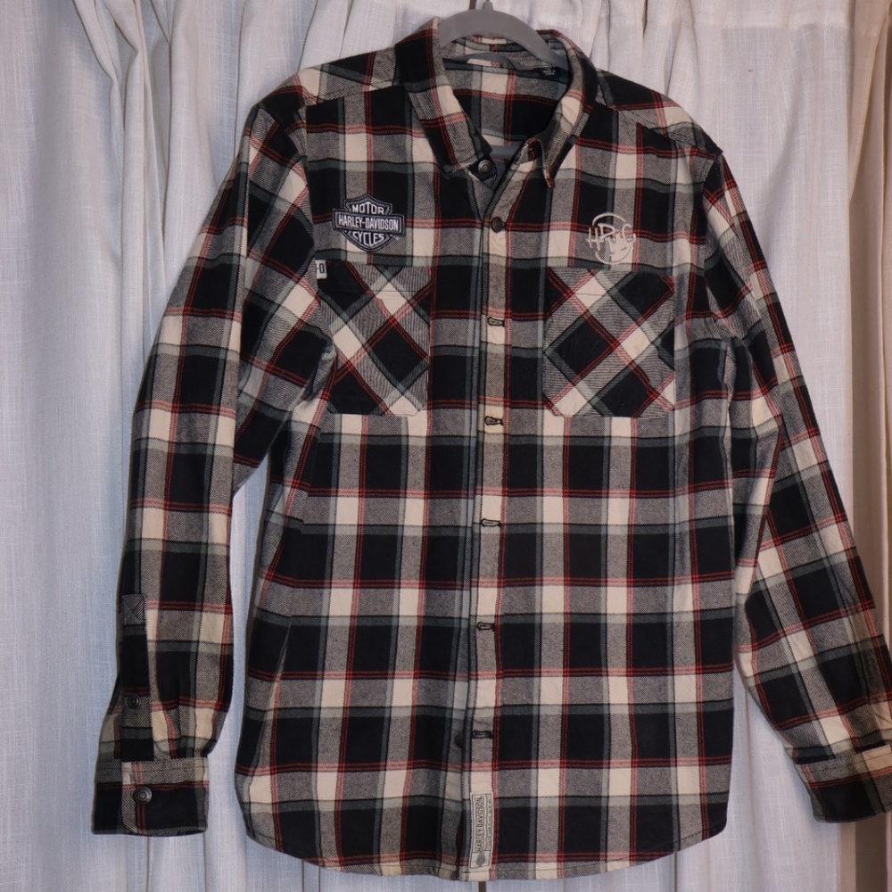 Harley-Davidson Black and Red Plaid Jacket